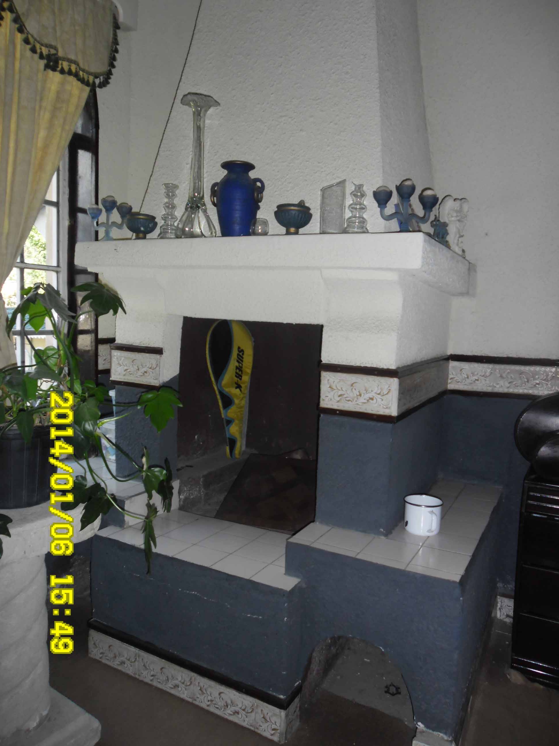 chimenea en habitacion master